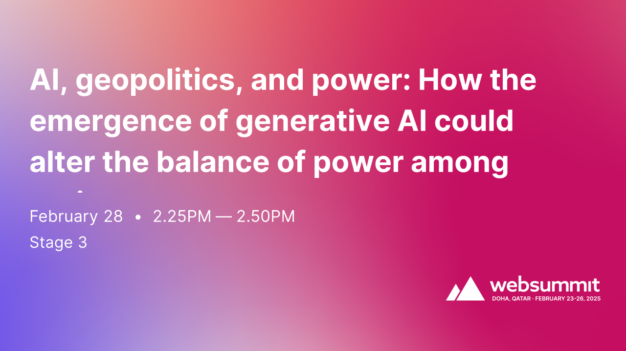 AI, geopolitics, and power How the emergence of generative AI could