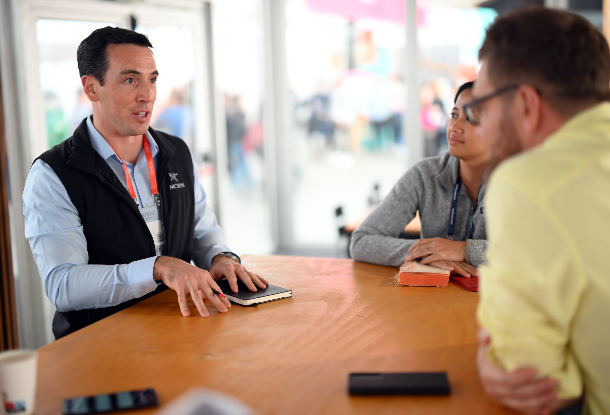 Dan Oakes of Arc Technologies at Mentor Hours during day one of Web Summit 2022 at the Altice Arena in Lisbon