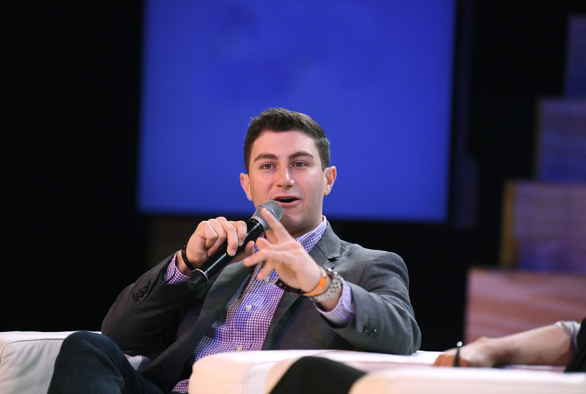 Joe Fasone, Founder & CEO, Pilot, on the Growth Summit stage during day three of Collision