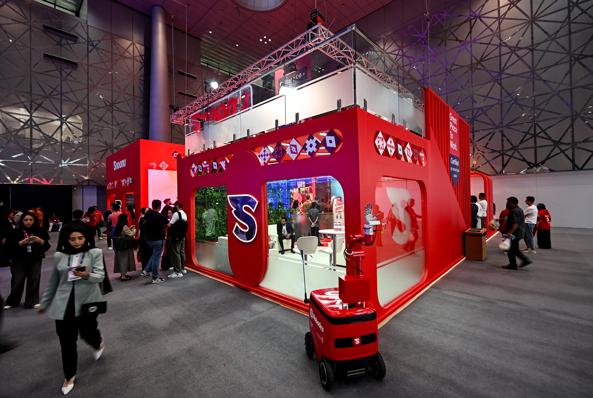 Snoonu stand during day three of Web Summit Qatar 2026